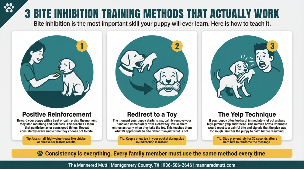 infographics about nipping and bite inhibition